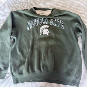 Green Michigan State Men's Sweater